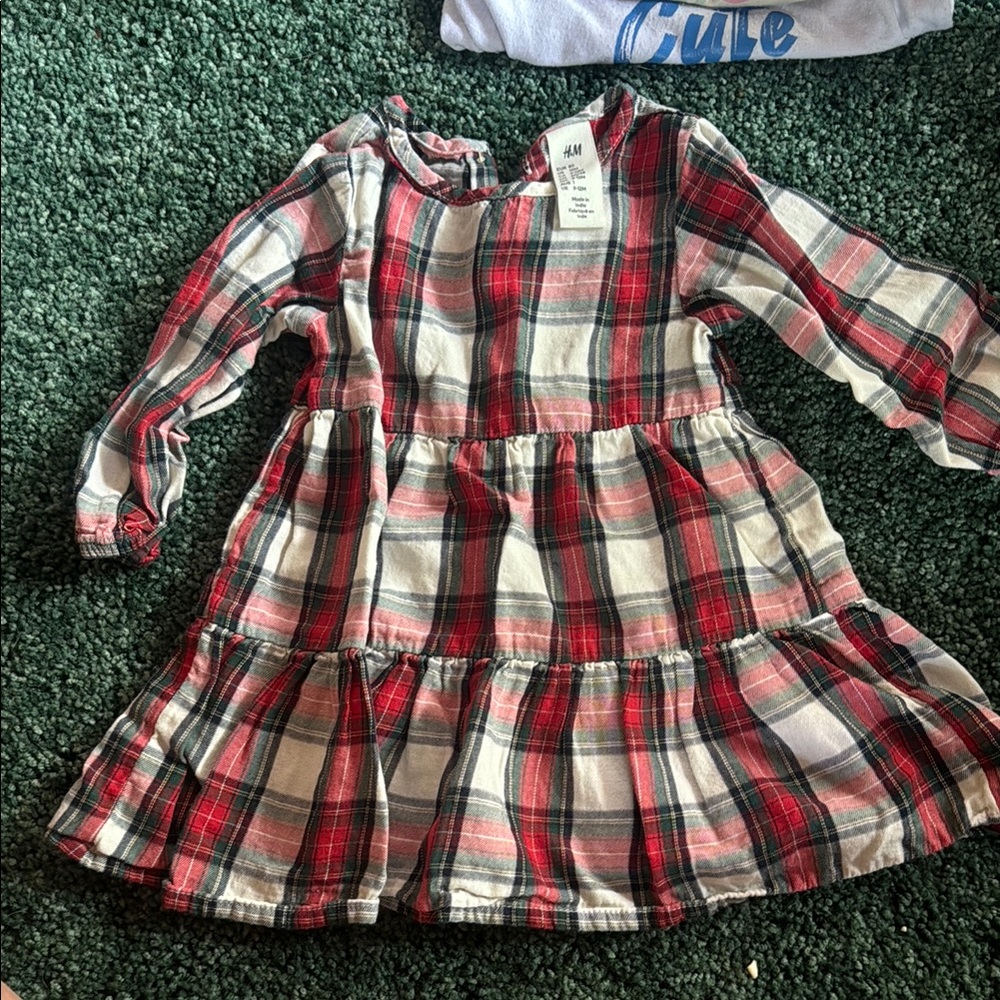 H&M Kids Red Plaid Dress
